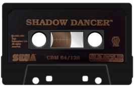 Cartridge artwork for Shadow Dancer on the Commodore 64.