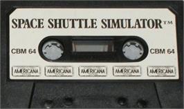 Cartridge artwork for Shuttle Simulator on the Commodore 64.