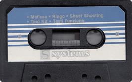 Cartridge artwork for Skeet Shootin' on the Commodore 64.