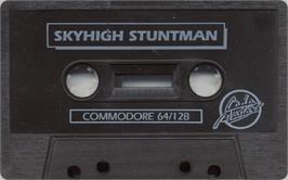 Cartridge artwork for Sky High Stuntman on the Commodore 64.