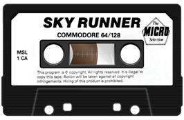 Cartridge artwork for Sky Runner on the Commodore 64.