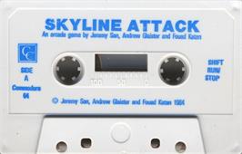 Cartridge artwork for Skyline Attack on the Commodore 64.