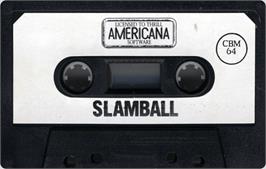 Cartridge artwork for Slamball on the Commodore 64.