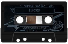 Cartridge artwork for Slicks on the Commodore 64.