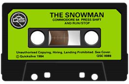 Cartridge artwork for Snowman on the Commodore 64.