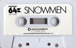 Cartridge artwork for Snowmen on the Commodore 64.