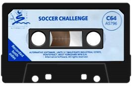 Cartridge artwork for Soccer Challenge on the Commodore 64.