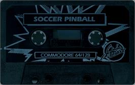 Cartridge artwork for Soccer Pinball on the Commodore 64.
