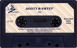 Cartridge artwork for Sooty And Sweep on the Commodore 64.