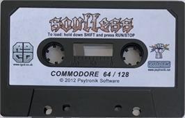Cartridge artwork for Soulless on the Commodore 64.