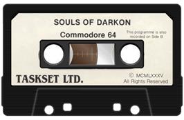Cartridge artwork for Souls Of Darkon on the Commodore 64.