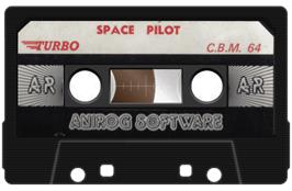 Cartridge artwork for Space-pilot 2 on the Commodore 64.