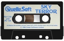 Cartridge artwork for Space Action / Space Blitz / Sky Terror on the Commodore 64.