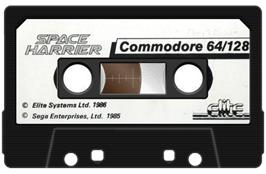 Cartridge artwork for Space Harrier 2 on the Commodore 64.