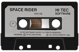 Cartridge artwork for Space Rider Jet Pack Co. on the Commodore 64.