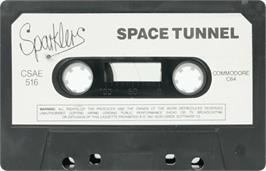 Cartridge artwork for Space Tunnel on the Commodore 64.