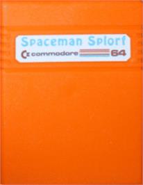 Cartridge artwork for Spaceman Splorf - Planet Of Doom on the Commodore 64.