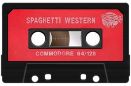 Cartridge artwork for Spaghetti Western Simulator on the Commodore 64.