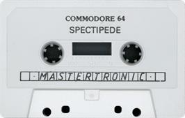 Cartridge artwork for Spectipede on the Commodore 64.