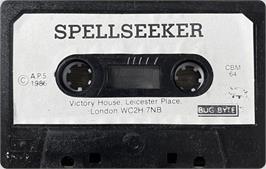 Cartridge artwork for Spellseeker on the Commodore 64.
