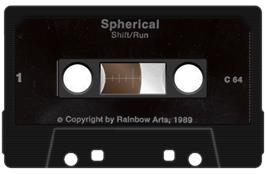 Cartridge artwork for Spherical on the Commodore 64.