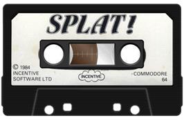Cartridge artwork for Splat! on the Commodore 64.