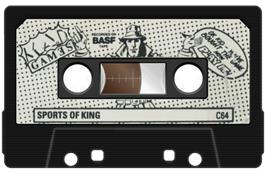 Cartridge artwork for Sport of Kings (MAD Mastertronic Added Dimension) on the Commodore 64.