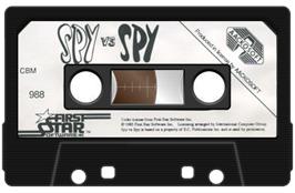 Cartridge artwork for Spy vs Spy: The Island Caper on the Commodore 64.