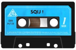 Cartridge artwork for Sqij! on the Commodore 64.