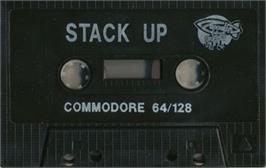 Cartridge artwork for Stack Up on the Commodore 64.