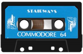 Cartridge artwork for Stairways on the Commodore 64.