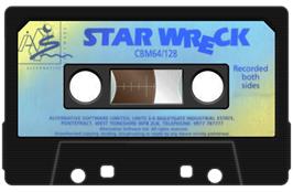 Cartridge artwork for Star-wreck on the Commodore 64.