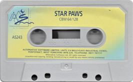 Cartridge artwork for Star Paws on the Commodore 64.