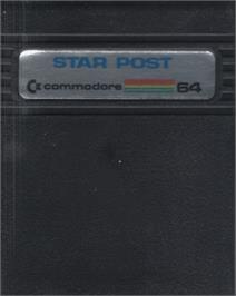 Cartridge artwork for Star Post on the Commodore 64.