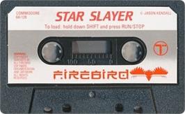 Cartridge artwork for Star Slayer on the Commodore 64.