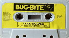 Cartridge artwork for Star Trader (Bug-Byte) on the Commodore 64.