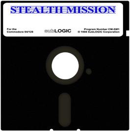 Cartridge artwork for Stealth Mission on the Commodore 64.