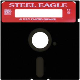 Cartridge artwork for Steel Eagle on the Commodore 64.