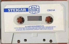 Cartridge artwork for Steigar on the Commodore 64.