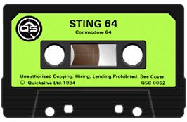 Cartridge artwork for Sting 64 on the Commodore 64.