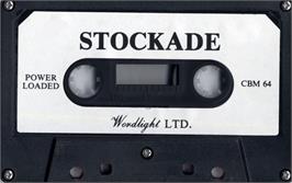 Cartridge artwork for Stockade on the Commodore 64.