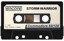 Cartridge artwork for Storm Warrior on the Commodore 64.