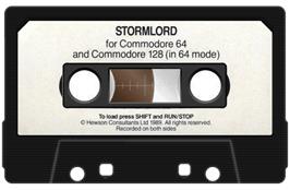 Cartridge artwork for Stormlord on the Commodore 64.