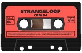 Cartridge artwork for Strangeloop on the Commodore 64.