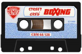 Cartridge artwork for Street Cred Boxing on the Commodore 64.