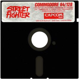 Cartridge artwork for Street Fighter 2 on the Commodore 64.