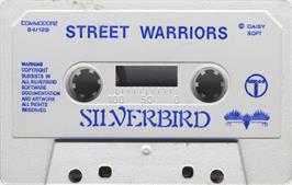 Cartridge artwork for Street Warriors on the Commodore 64.