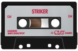 Cartridge artwork for Striker on the Commodore 64.