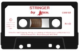 Cartridge artwork for Stringer on the Commodore 64.