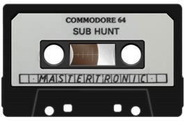 Cartridge artwork for Sub Hunt 20 on the Commodore 64.